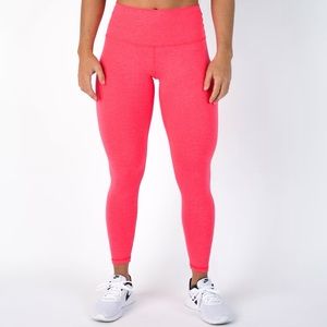 Heathered neon pink El Toro Fleo leggings 25” size small